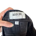 AGOLDE Parker Ultra High Rise Denim Cut Off Shorts in Oxford Black Anthropologie Photo 4