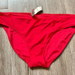Aerie Full Coverage Bikini Bottom in Red Size XL NWT Photo 0