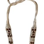 Macrame Boho Beaded Tie belt Photo 5