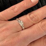 None NEW 925 Sterling Silver CZ Princess Solitaire Ring Engagement Wedding Valentine Photo 3