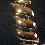 Elegant Gold Tone Chunky Retro Classic Bracelet Photo 0