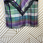 ZARA  Check Plaid Lace-Trimmed Camisole Top‎ Photo 3
