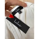 Lulus NWT  Lovable Aesthetic White Embroidered Tie-Strap Mini Dress Engagement XL Photo 7