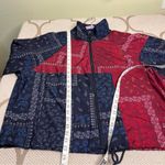 Joy Lab Red and Blue Paisley Lightweight Windbreaker jacket Size Extra large Photo 4