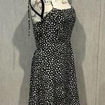 Black and White Sleeveless Mini Sundress Size Medium Photo 1