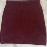 Topshop  burgundy knitted mini skirt  Photo 5