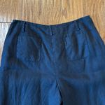 Talbots Vintsge pure Irish linen black cropped pant size 8 Photo 8
