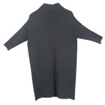 Per Se ‎ by Carlisle Gray Ribbed Knit Turtleneck Dress S Silk Blend Sweater Dress Photo 1