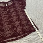 Abercrombie & Fitch Lace Burgundy Top Photo 3