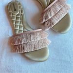 Birdies Sandals Sz 10 The Sparrow Flat Slip On Shoes Bridal Pink Fringe 611 Photo 8