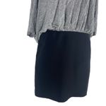 Black Halo  Gwen Blouson Tie Back Mini Dress Gray Black Size XS Photo 5