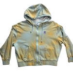 Adidas  Originals Tie Dye Cropped Zip Hoodie Sweatshirt Womens Medium Blue Yellow Photo 0