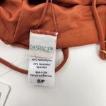 l*space L* Rebel Stripe Bikini Top Brown Pink Size Small NWT Photo 2