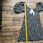 Billabong Women’s Truly Romantic Floral Mini Dress Black Size Small 100% Viscose Photo 6