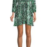 Alice + Olivia NEW Rita Blouson-Sleeve Choker Dress 12 Photo 5