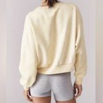 Daily Practice Oh So Good Tie Dye Pullover Oversized Crop Crewneck Sweatshirt 1X Yellow Photo 1