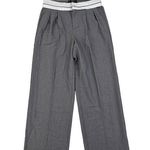 Windsor - Fold over Trousers in Grey and White Photo 0