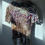 Dress Barn Ruffled Animal Print Blouse Photo 3