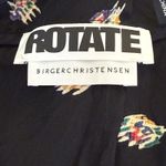 Rotate Birger Christensen Wanda Printed Black Mini Dress Size 6 Party Cocktail Photo 8