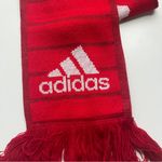 Adidas FC Bayern München  Red Knit Soccer Scarf Fringe Photo 4