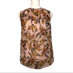 A New Day NWOT Pink Gold floral Print Button Up Blouse Top Photo 2