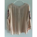 One World  Top Womens XL Pink Embroidered Boho Flowy Festival Embroidered Cottage Photo 1