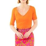 Gretchen Scott : Orange Second Skin Tee Photo 0