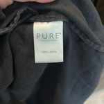 PURE collection lime green yellow Linen laced neck dress sundress coverup beachy Black Size XL Photo 2