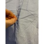 H&M blue and white striped women's dress shirt NEW 6 Photo 3