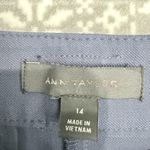 Ann Taylor NWOT The Belted Straight-Leg Pant Pure Sapphire Size 14 Workwear Photo 4