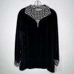 Vintage Jason Maxwell‎ 2 Piece Velour Pantsuit Black Size M Photo 7