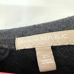 Banana Republic  size XS long sleeve tunic sweater gray side zip hem‎ detail Photo 4
