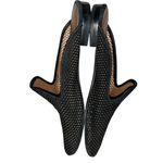 Frye Black Gwen Perforated Suede Flat Mules Slides Slip On Shoes size 6.5 Photo 4