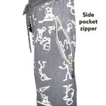Indero brand black stick men design joggers! Size undefined Photo 3