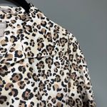 Chico's Women's Leopard Print Button Up Shirt - Size 2 (12/14) - Funky Mobwife Photo 1