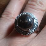 Matrix Shungite Stainless Steel Ring (Size 8) Photo 0
