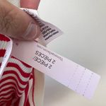 Victoria's Secret Victoria’s Secret NWT Women’s Red‎ Cream Stripe Joggers Loungewear Size Small Photo 8