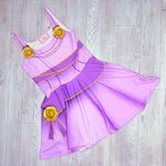 Magara Hercules Halloween costume dress purple with shell detail cosplay dress L Gold Size L Photo 0