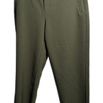 Athleta Brooklyn Mid Rise Ankle Pant Olive Green Womens 10 Work Comfort Stretch Photo 0