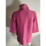 Soft Surroundings Women's ‎ Pink Textured 3/4 Sleeve Pullover Sweater Small 0142 Photo 6