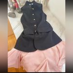 Amanda Uprichard REVOLVE  Amanda Upriched Justine Dress in Black & Blush XS Photo 6