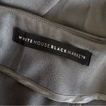 White House | Black Market WHBM gray satin side tie tapered ankle pants Size 2 Photo 9