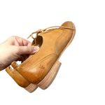 Frye Grace CVO Oxford Leather Flats Woman’s 7 Tobacco Brown Lace Up Almond Toe Photo 2
