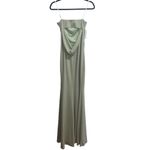 Katie May NEW NWT Mary Kate Strapless Drape Back Gown Sage Green Photo 4
