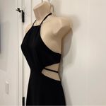 Cinq A Sept Cyra Midi Dress Halter Cutout Ruffle Black Size 0 Cocktail Party Photo 5