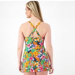 Denim & Co . Floral Beach Regular Sweetheart
Twist Front Swim Dress Size 14 Photo 2