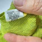 Flax  Green Linen Henley Shirt Womens S Blouse Lagenlook Breathable Basic Boho Photo 7