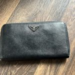 Prada  Leather Zip Around Wallet Photo 1