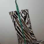 Chicos So Slimming Crop Pant Size 0.5 / 6 Graphic Animal Print Brown Photo 5