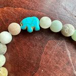 NEW FAHLO The Expedition Bracelet Sky Stone & Turquoise Beads Tracks an Elephant Photo 2